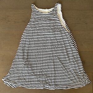 H&M Striped Black and White A-line Dress with Pockets